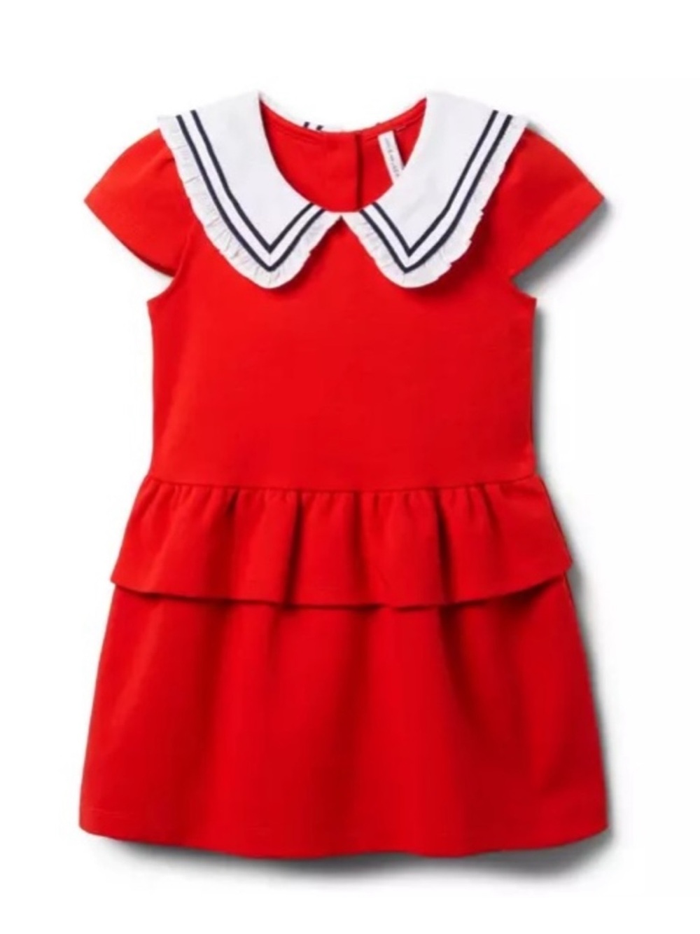 Janie and Jack Red Girls Dress with Sailor Collar NWT Size3